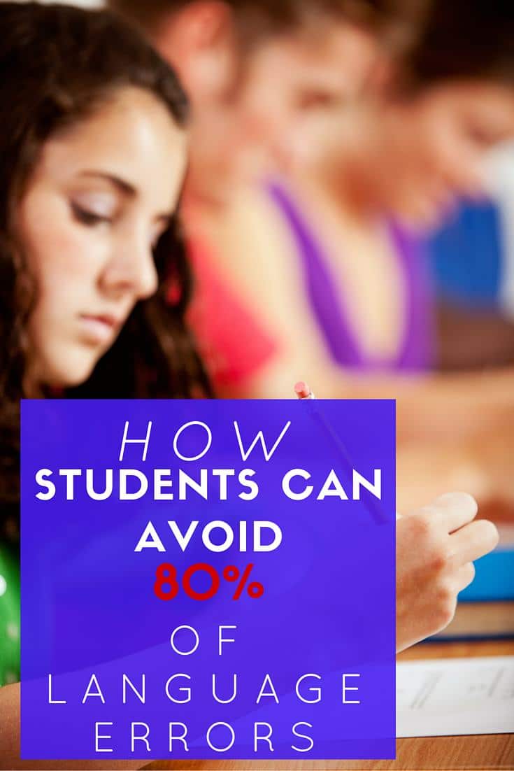 How Students Can Avoid 80 of Language Errors