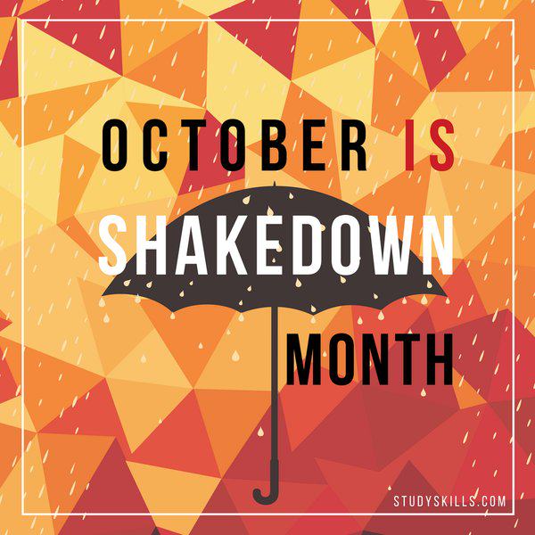 October Is Shakedown Month