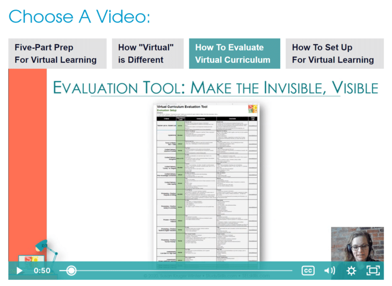 Free Curriculum Evaluation Tool Study Skills by SOAR Learning