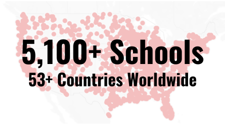 5,100+ schools across 53+ countries worldwide use SOAR
